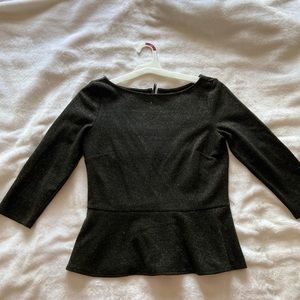 Loft | Sparkly Peplum Top